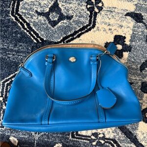Coach Vibrant Blue Leather Tote